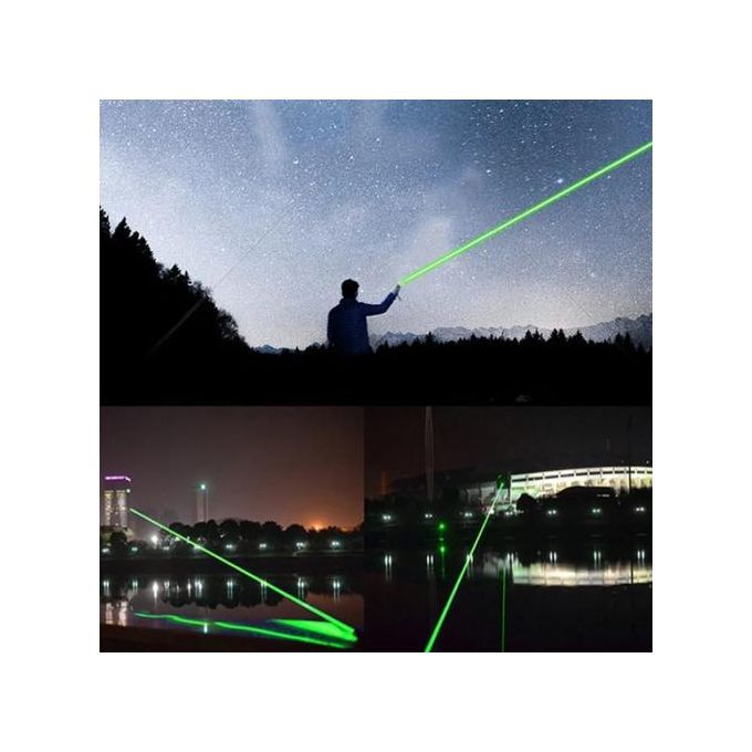 Laser Vert Haute Puissance 10000m À Points Verts Rechargeable Batterie +chargeur thumbnail 4