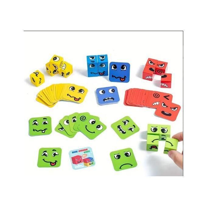 Jeu Éducatif-blocs De Construction De Puzzle Dexpression(expression Puzzle Building Blocks) thumbnail 4