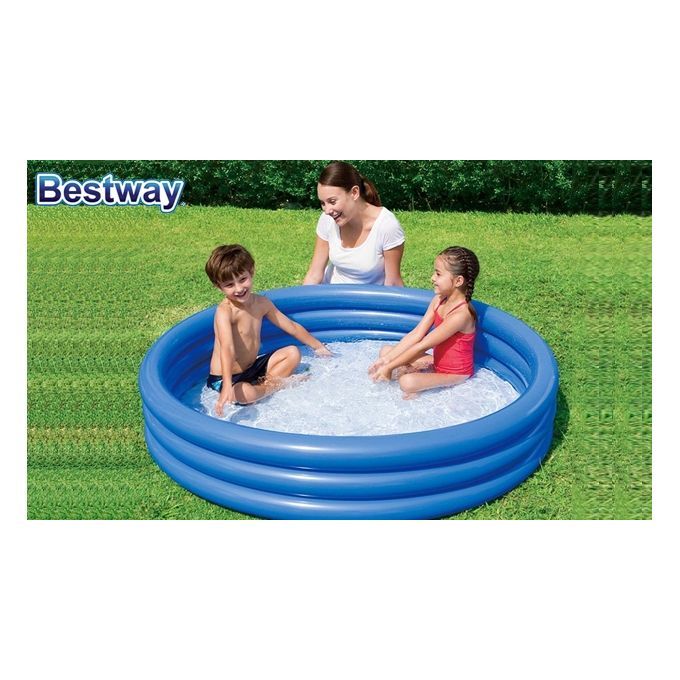 Bestway Piscine Pataugeoire Gonflable Ronde 3 Boudins 183 X 33 Cm