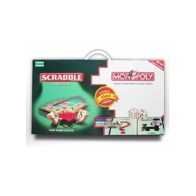 2 En 1 Scrabble Et Monopoly