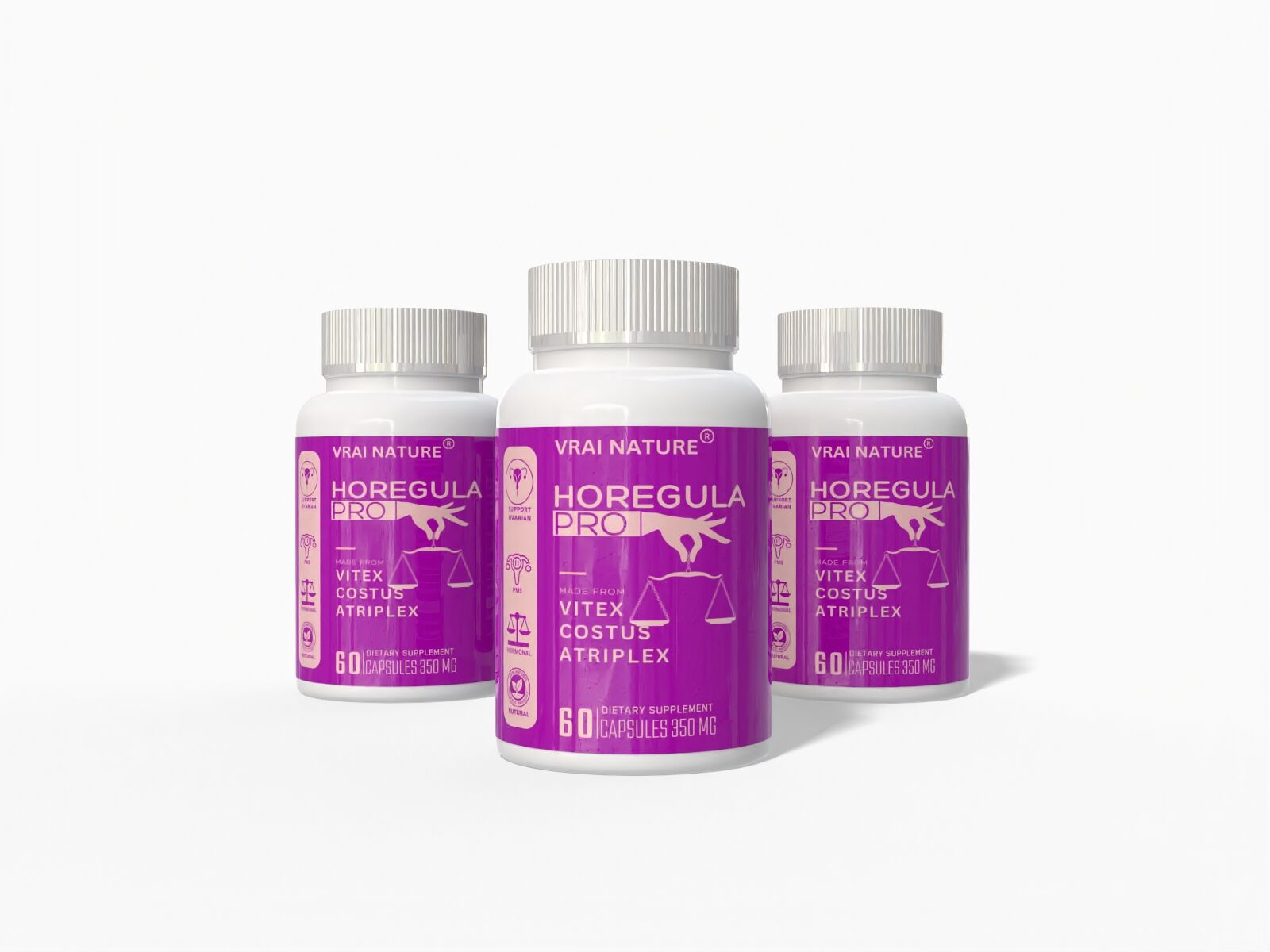 HOREGULA PRO – Complément Premium pour l'équilibre Hormonal 60 Capsules | 350 mg