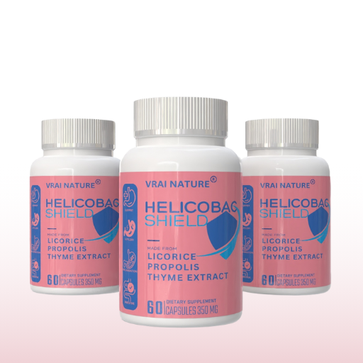HELICOBACSHIELD – La solution ultime pour les ulcères destomac et le soulagement contre H. pylori