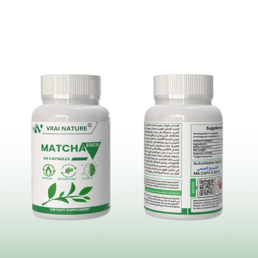 MATCHA EGCG - Brûleur de Graisse Naturel, Accélérateur de Métabolisme et Complément Minceur - 60 Gélules de 350 mg - Réduit l'appétit et Boost l'énergie