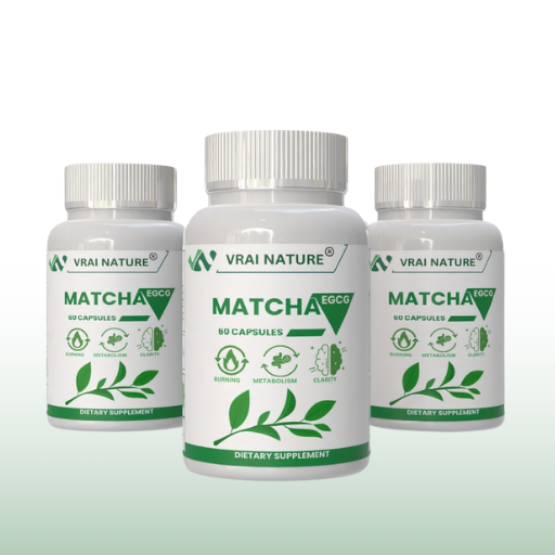 MATCHA EGCG - Brûleur de Graisse Naturel, Accélérateur de Métabolisme et Complément Minceur - 60 Gélules de 350 mg - Réduit l'appétit et Boost l'énergie