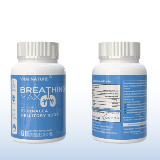 BREATHING MAX – Supplément Premium pour le Soutien Respiratoire avec Échinacée et Racine de Pellitory
