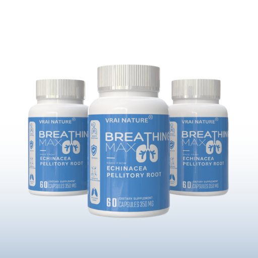 BREATHING MAX – Supplément Premium pour le Soutien Respiratoire avec Échinacée et Racine de Pellitory