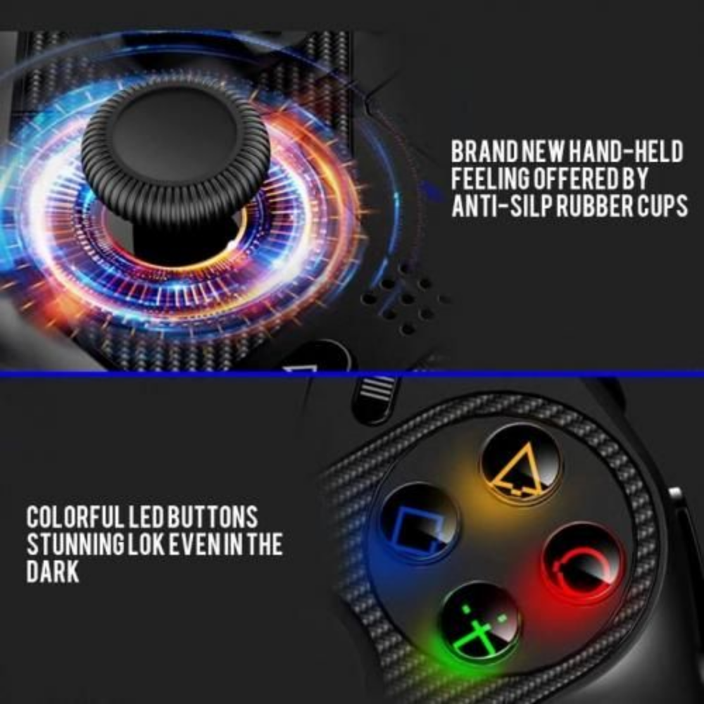 Manette de jeu sans fil Bluetooth contrôleur de jeu pour, PS4, PS3, PC,TvBox
