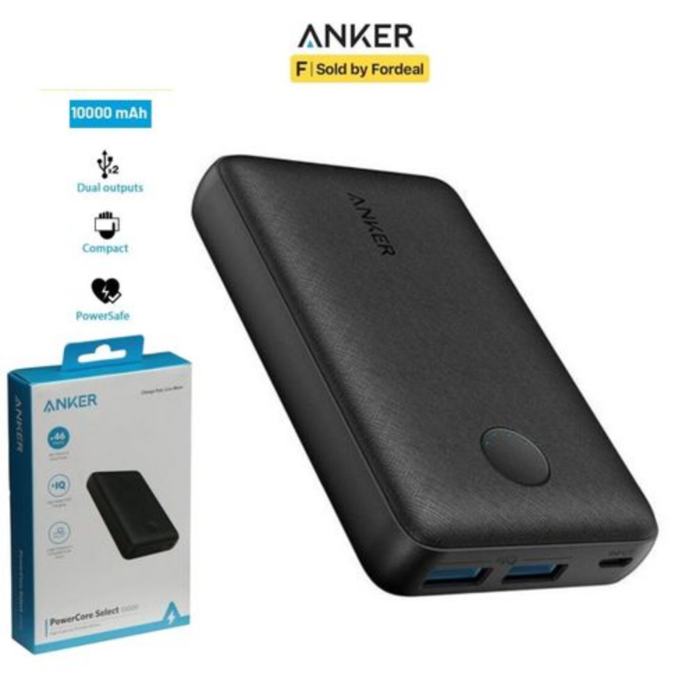 Power Core Select 10000 mAh - Dual USB Port Powerbank
