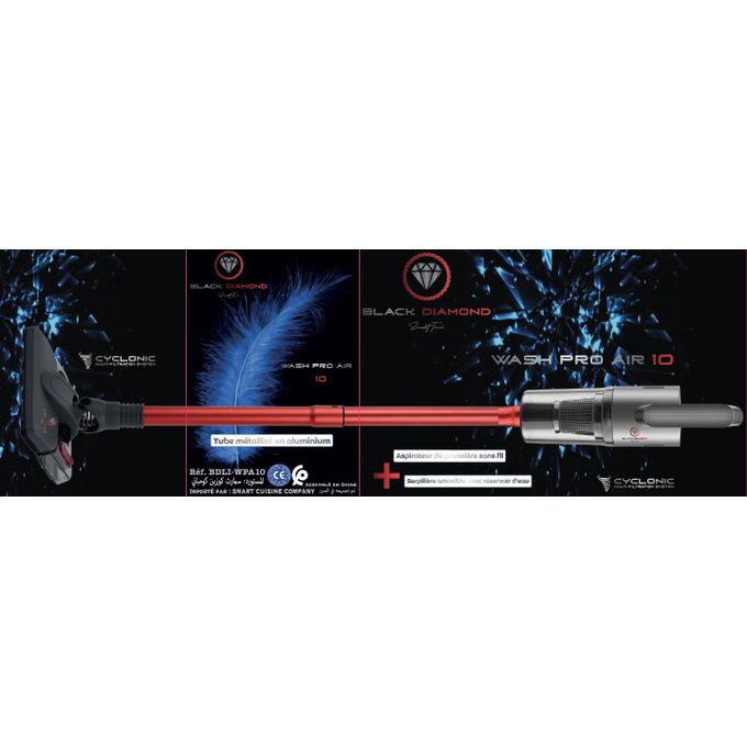 Wash Pro Air 10 : Aspirateur sans fil + Serpillère avec réservoir d'eau thumbnail 2