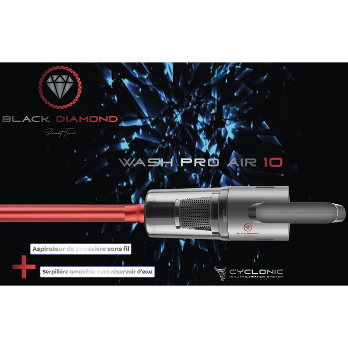 Wash Pro Air 10 : Aspirateur sans fil + Serpillère avec réservoir d'eau thumbnail 3