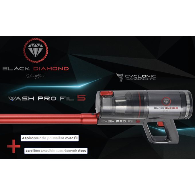 Aspirateur Wash Pro Fil 5 – Aspirateur avec Fil & Serpillère à Réservoir d'Eau – Nettoyage Complet 2-en-1 thumbnail 3