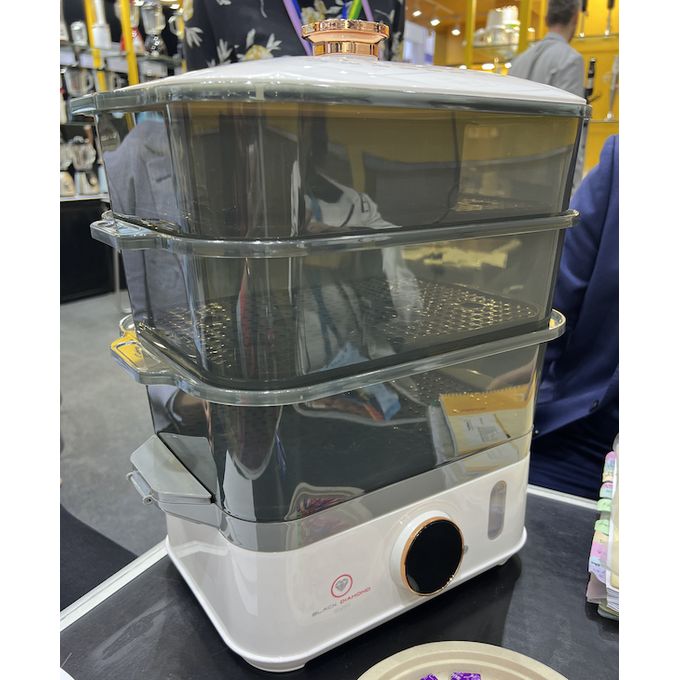 DIGITAL HEALTHY STEAMER 14L: Cuiseur Vapeur XXL Sans BPA thumbnail 3