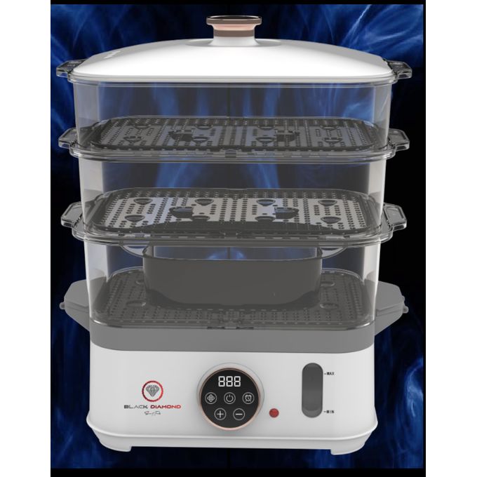 DIGITAL HEALTHY STEAMER 14L: Cuiseur Vapeur XXL Sans BPA thumbnail 6