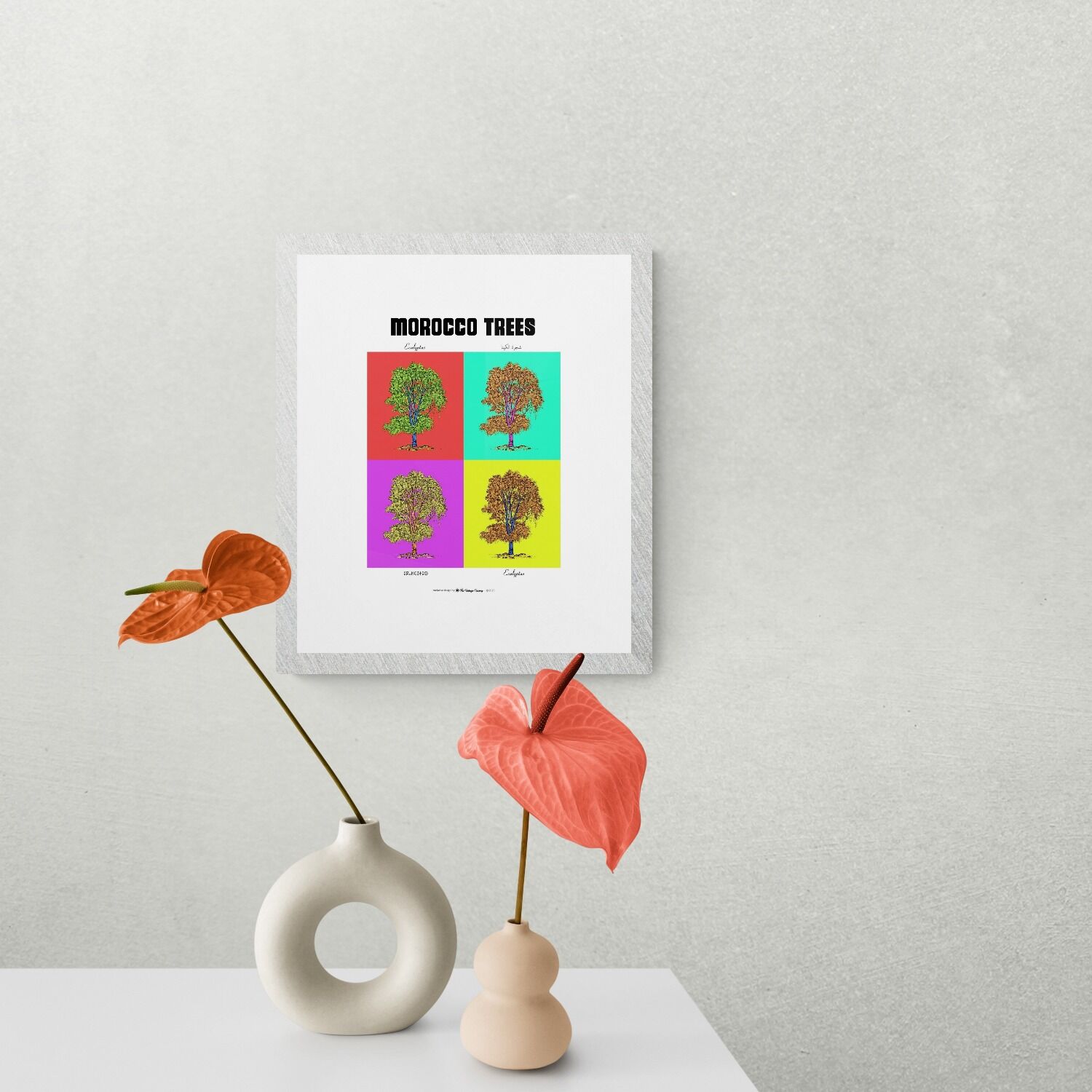 Affiche planche botanique EUCALYPTUS version POP thumbnail 1