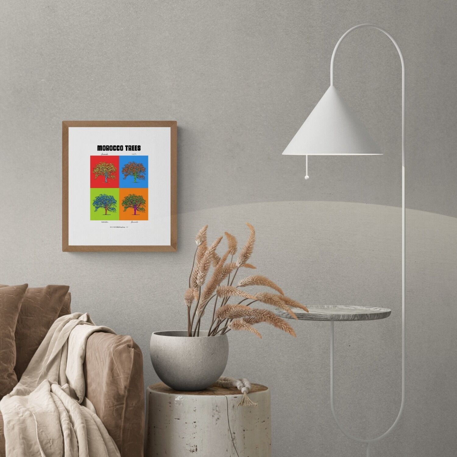 Affiche planche botanique JACARANDA version POP