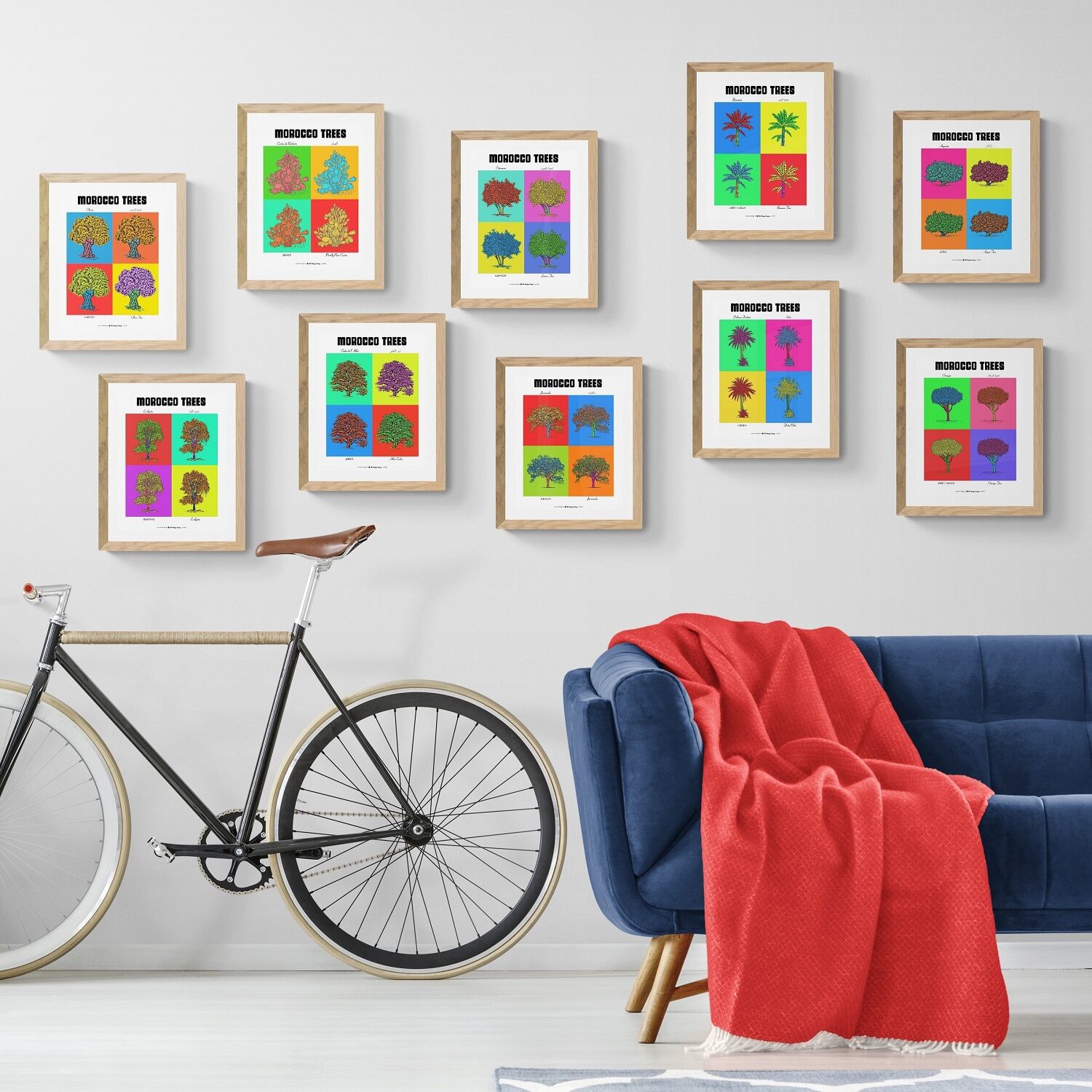 Collection intégrale des 10 affiches des planches botaniques version POP en format A4 thumbnail 5