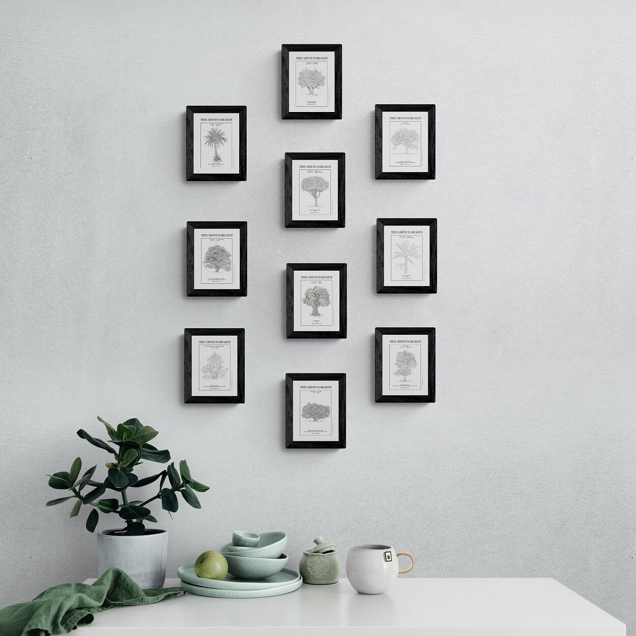 Lot de 10 cartes postales des planches botaniques thumbnail 1