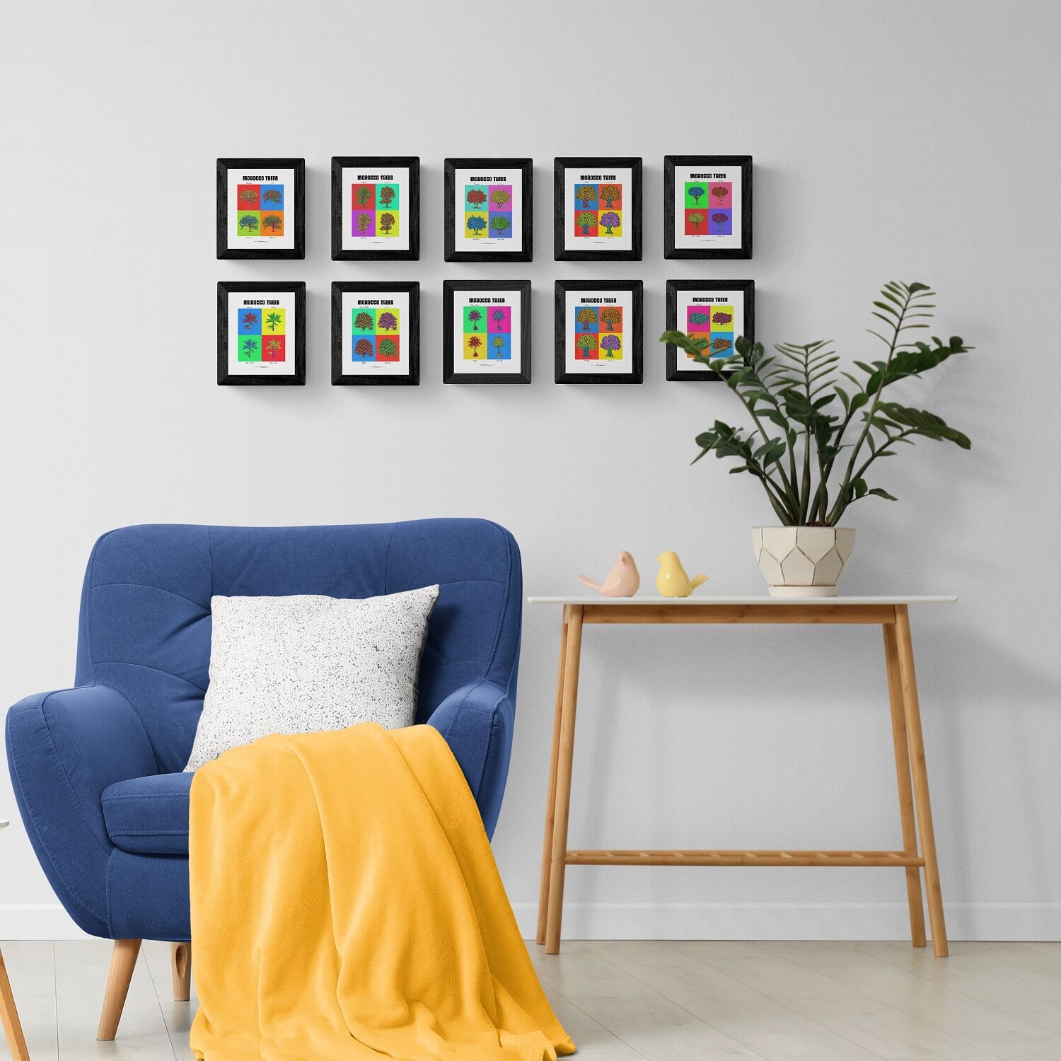 Lot de 10 cartes postales version POP des planches botaniques thumbnail 2