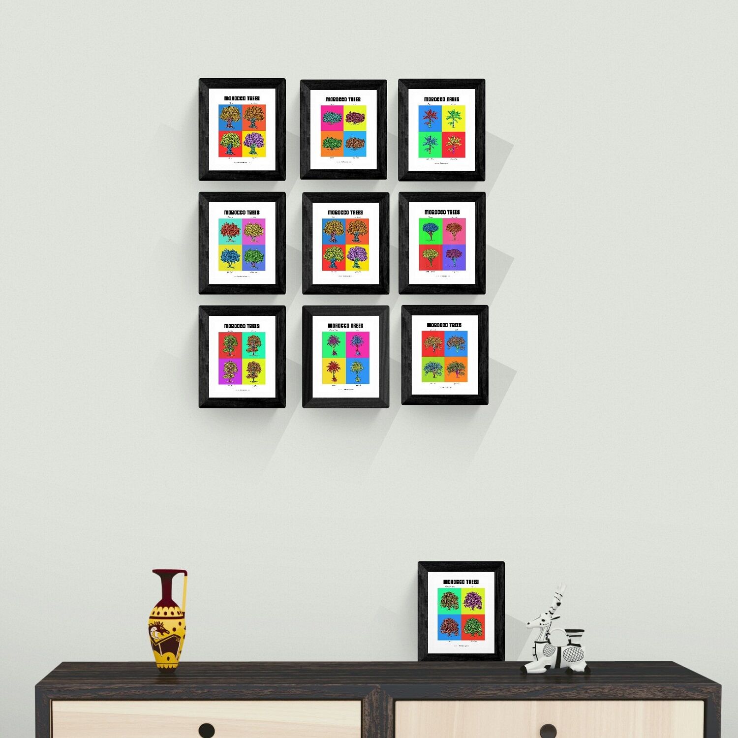 Lot de 10 cartes postales version POP des planches botaniques thumbnail 3