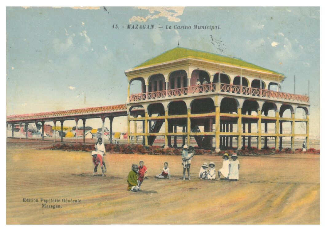 Affiche d'une vue ancienne de Mazagan (El Jadida), vers 1930