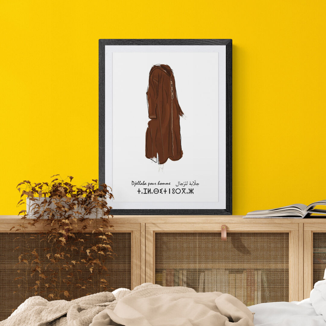 Affiche djellaba homme.