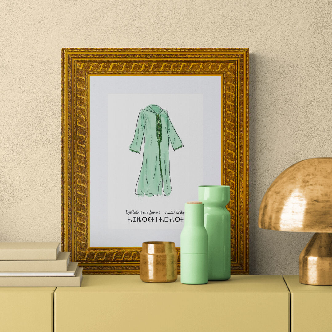 Affiche djellaba femme