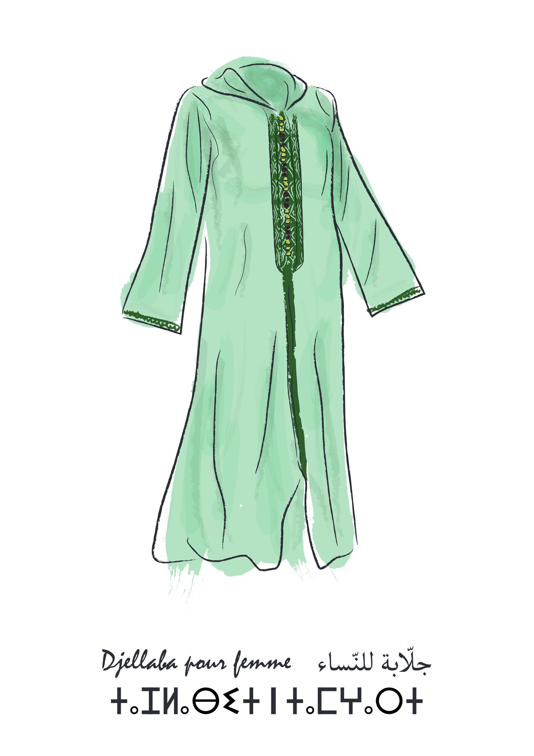 Affiche djellaba femme