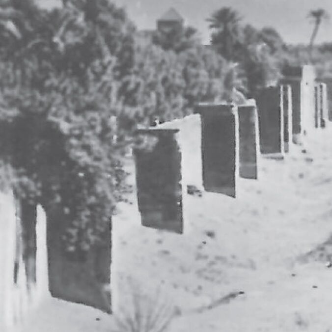 Affiche d'une vue ancienne de Marrakech - Les remparts de la médina - vers 1950 - reproduction thumbnail 4