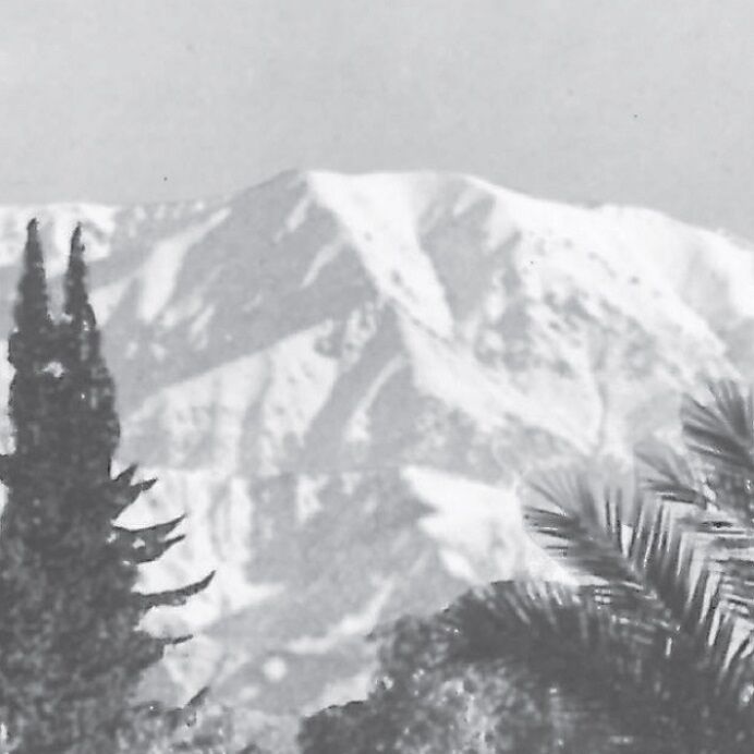 Affiche d'une vue ancienne de Marrakech - La Koutoubia et l'Atlas - vers 1930 - reproduction thumbnail 3