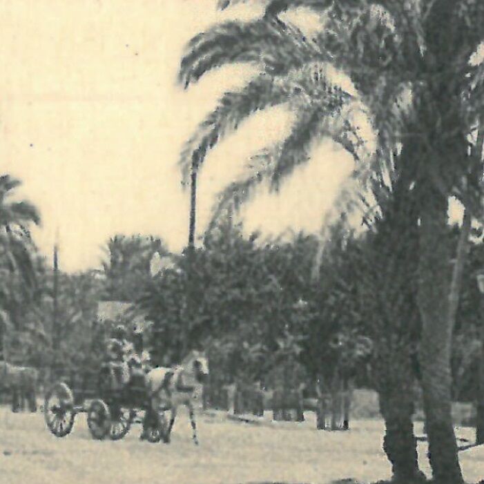 Affiche d'une vue ancienne de Marrakech - Avenue de la Koutoubia 1932 - reproduction thumbnail 4