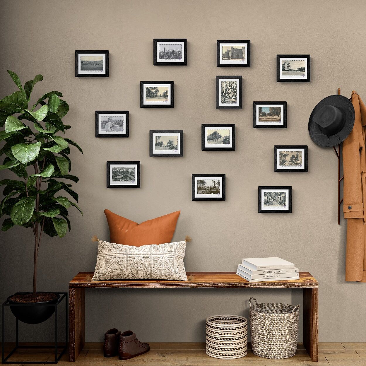 Lot de 14 cartes postales des vues anciennes de Marrakech - reproductions