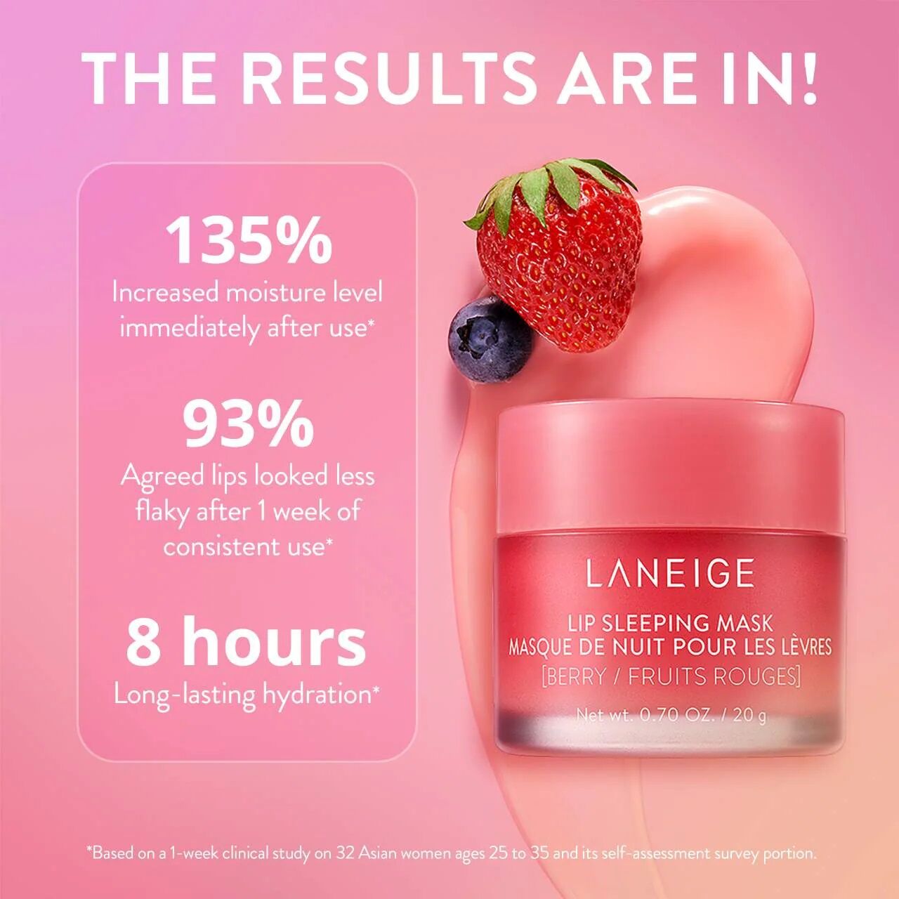 LANEIGE MASQUE DE NUIT POUR LÈVRES BERRY 20 G thumbnail 3