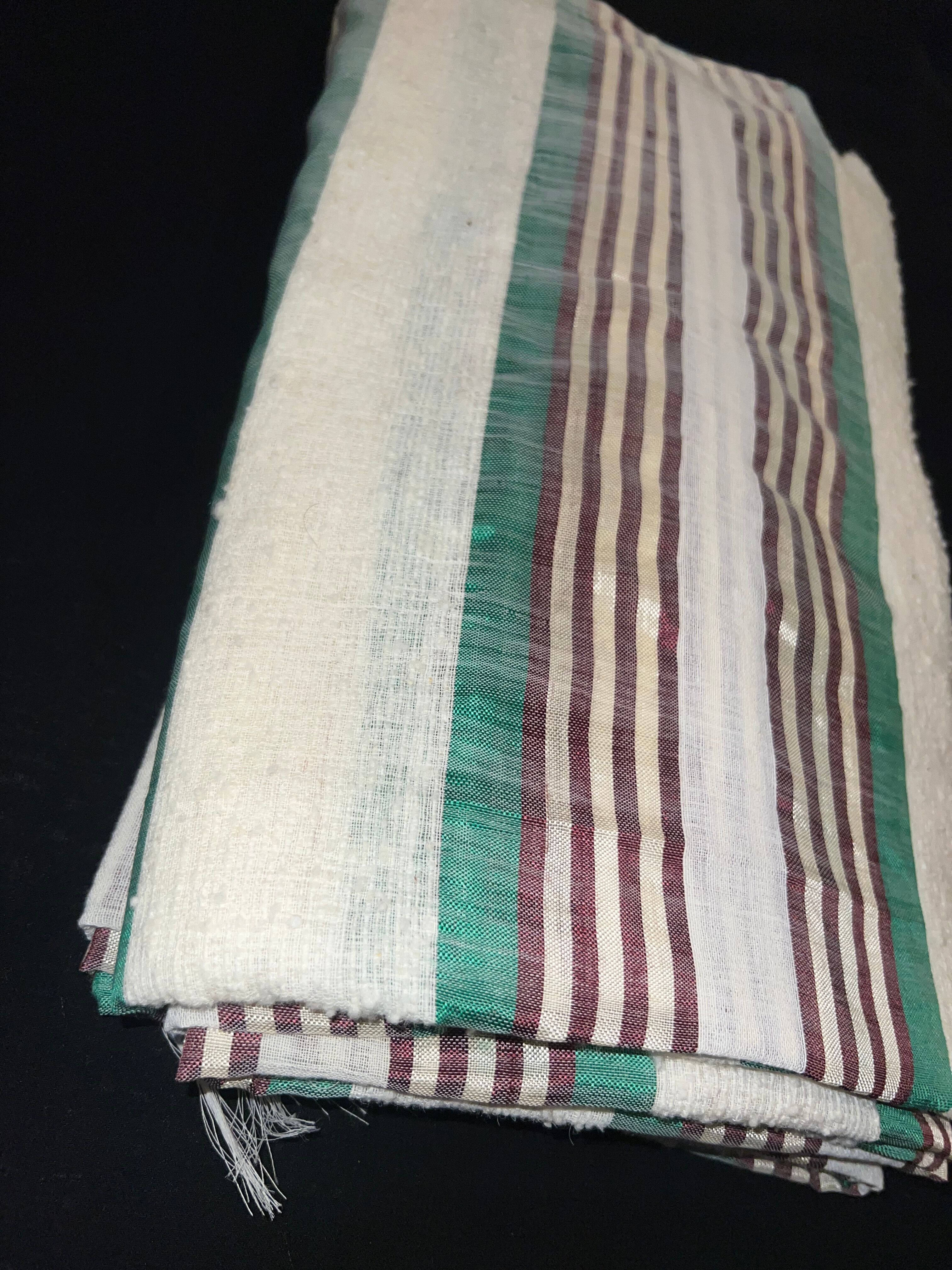 Tissu Bzioui prestige – Bande centrale texturée