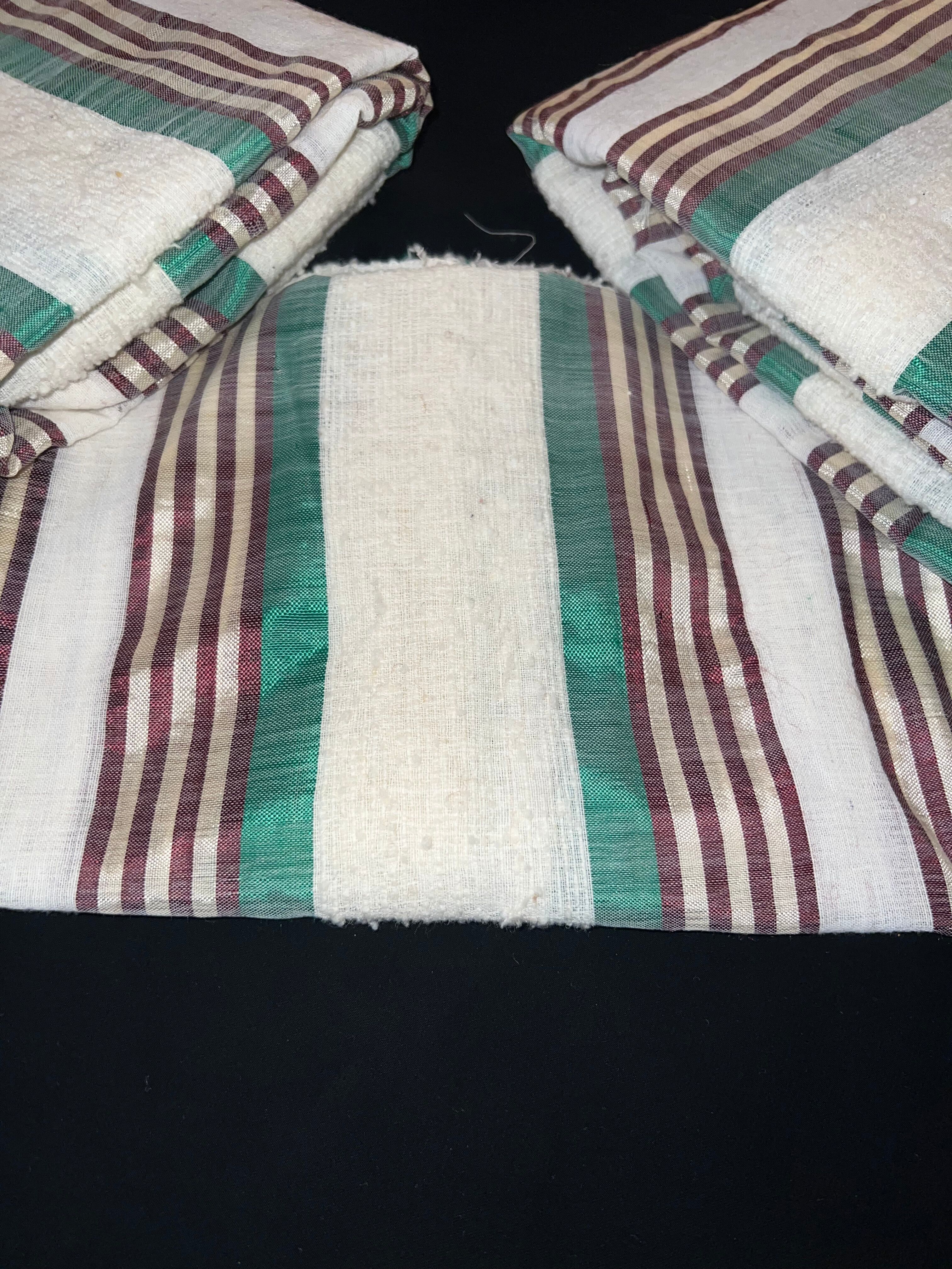 Tissu Bzioui prestige – Bande centrale texturée thumbnail 6