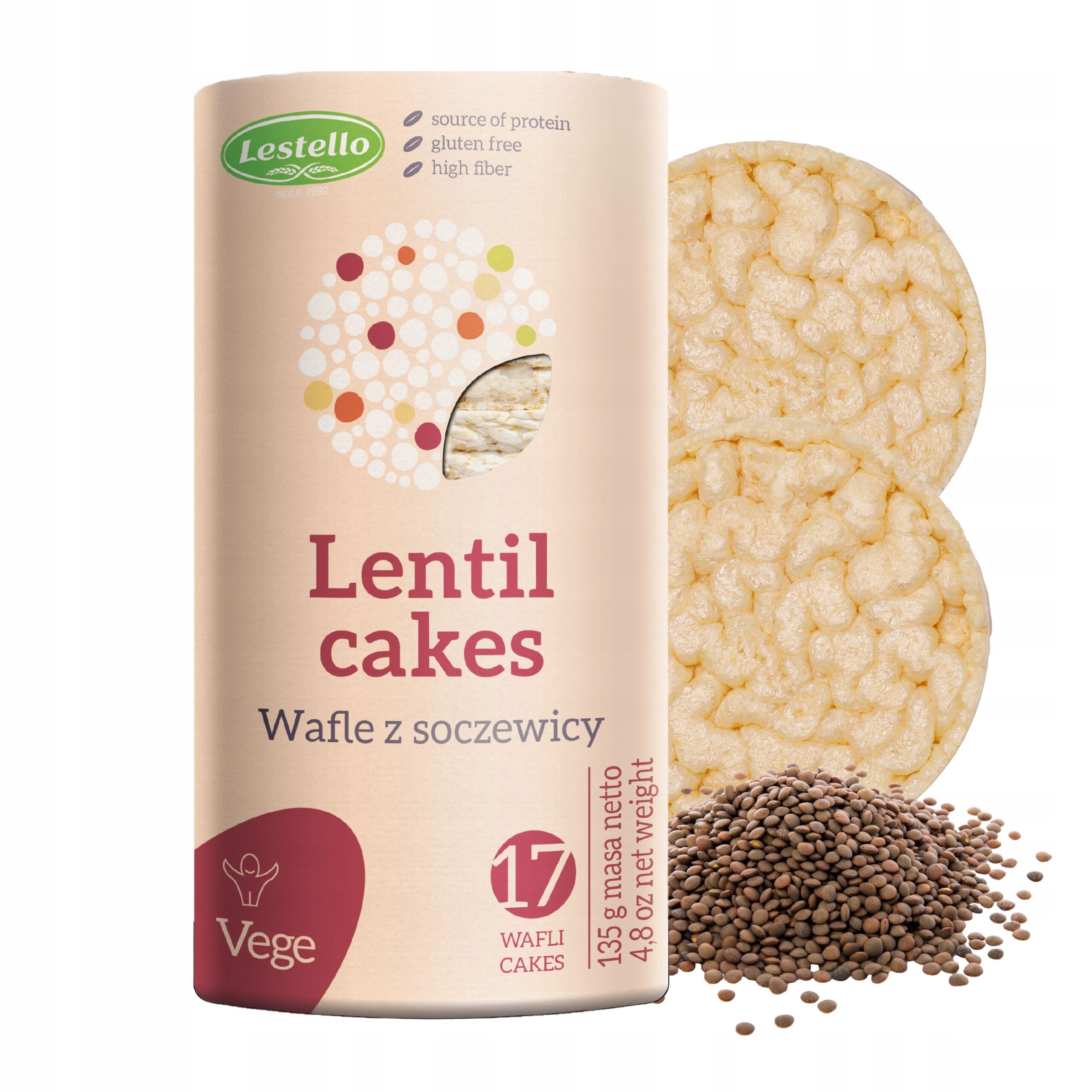 Galettes de Lentilles Sans Gluten Lestello 135g