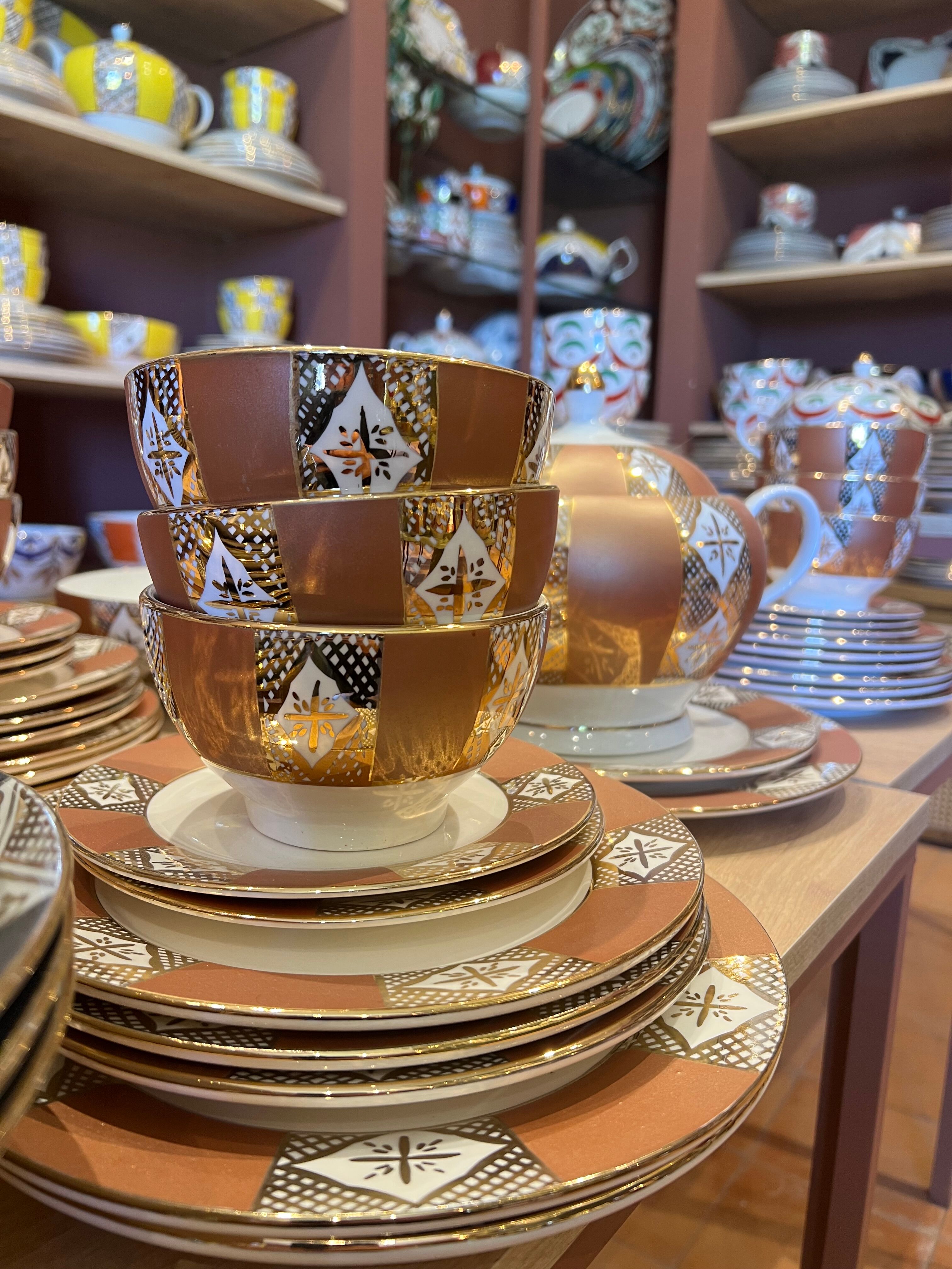 Service 50 pièces Goldens Marron 