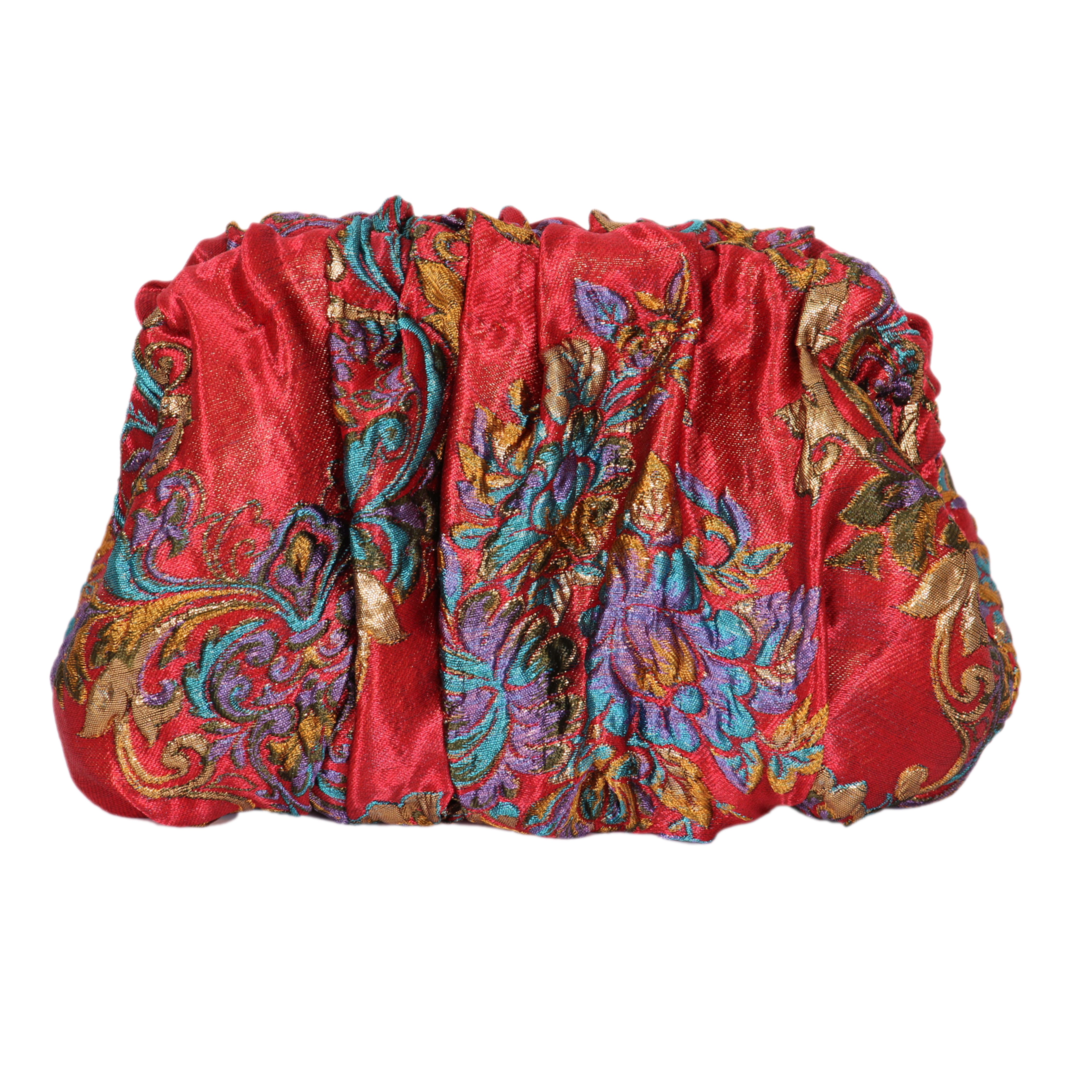 Sac en brocart rouge