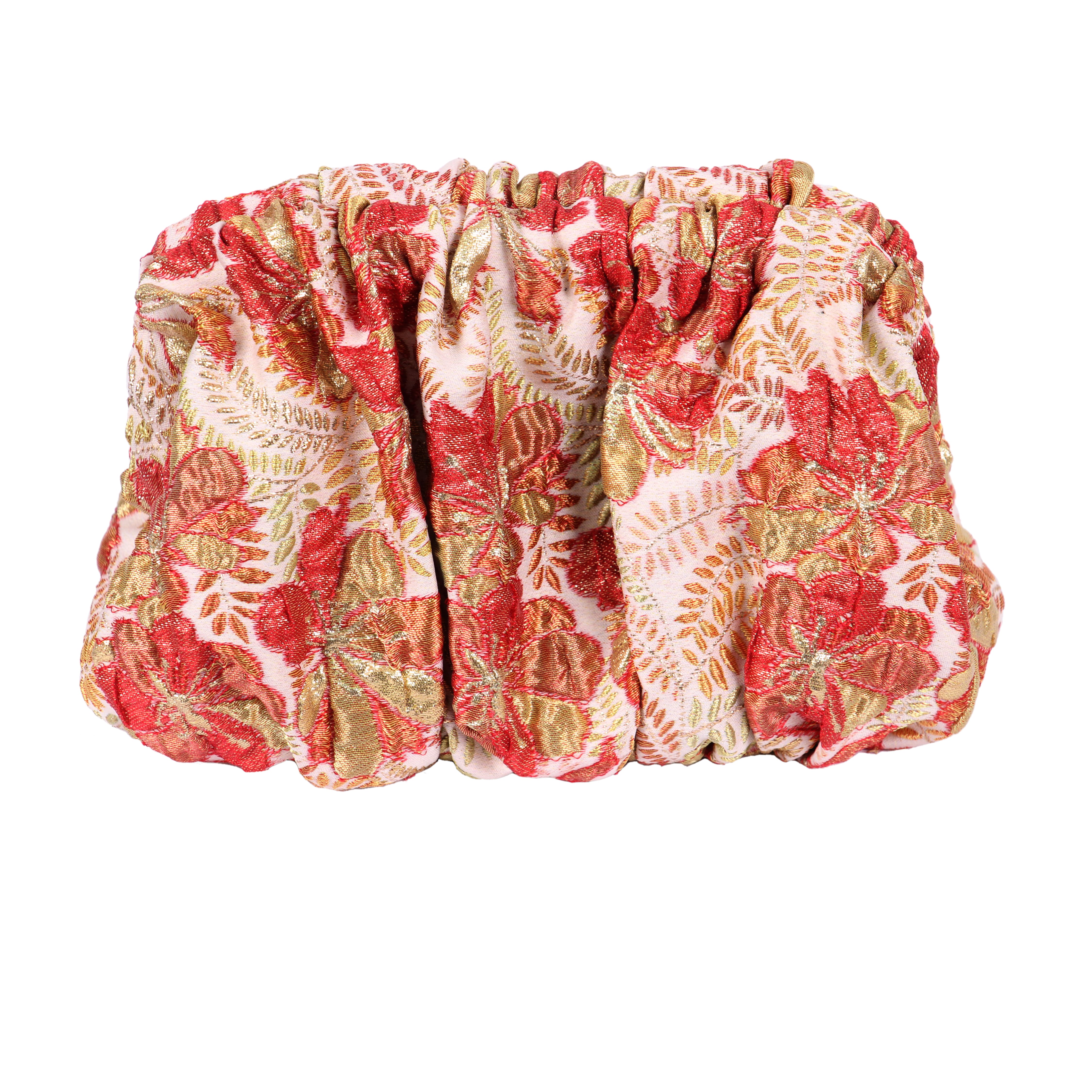 Sac Brocart Rose A Fleurs