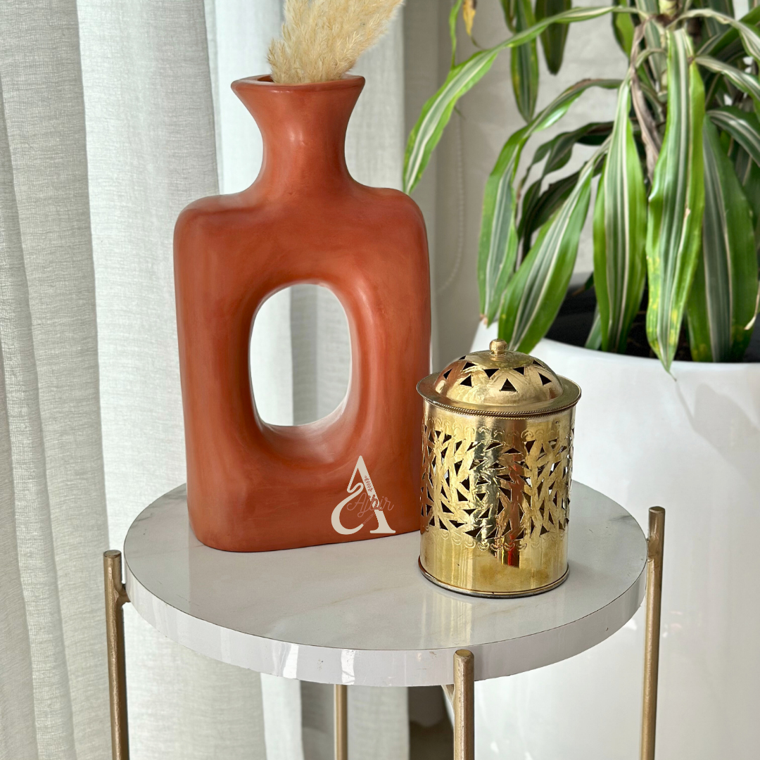 Mbikhra en cuivre dorée 2