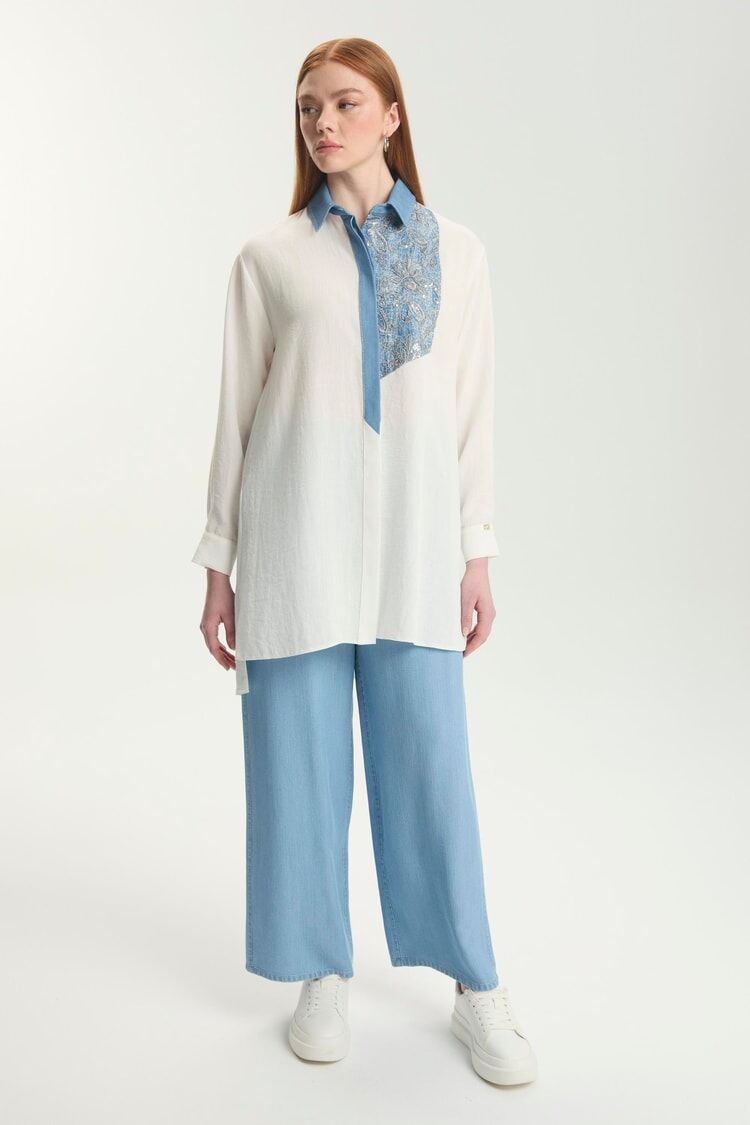 Tunique Brodée Florale T-1559