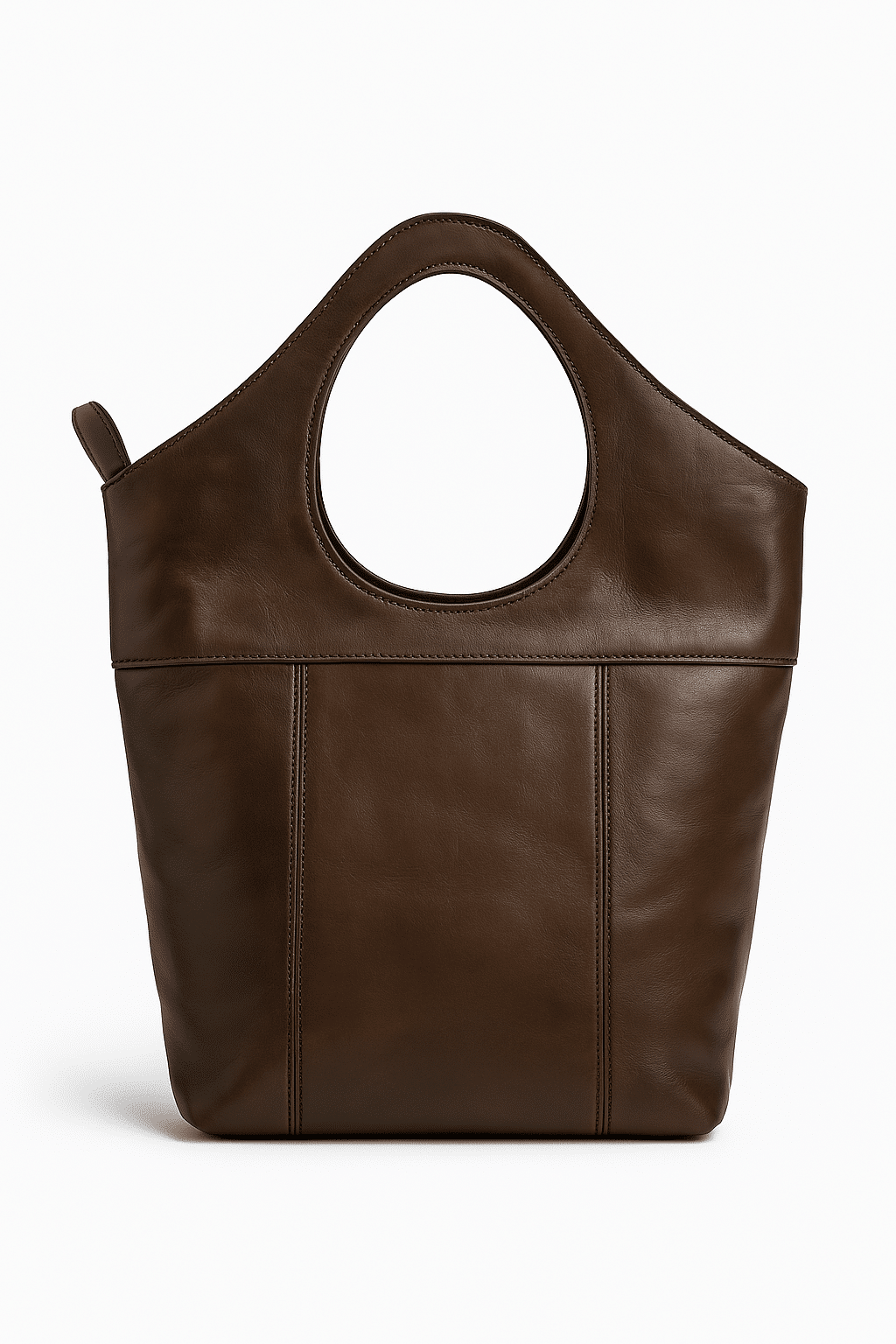 Sac fourre-tout en cuir marron - Handmade Moroccan Arm Carry