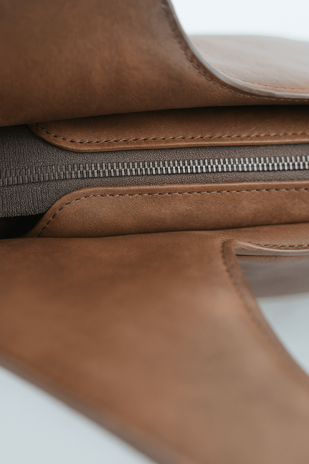 Sac fourre-tout en cuir marron - Handmade Moroccan Arm Carry