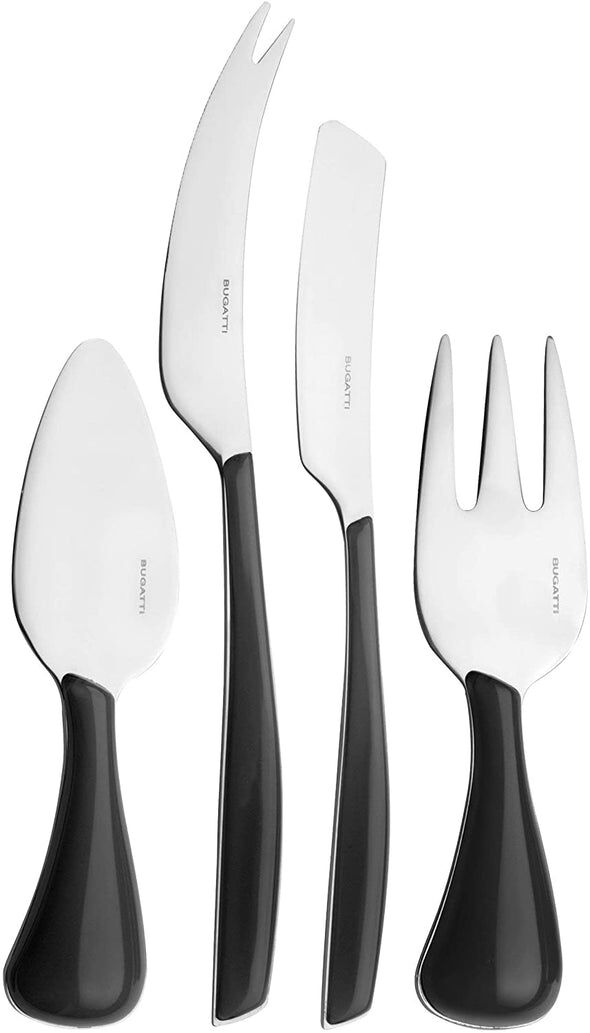 Glamour Set 4 Pcs Fromage Noir Fumé
