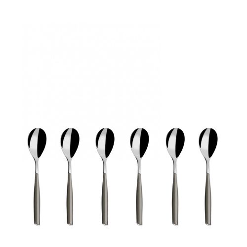 Glamour 6 Pcs Cuillères à Café Silver