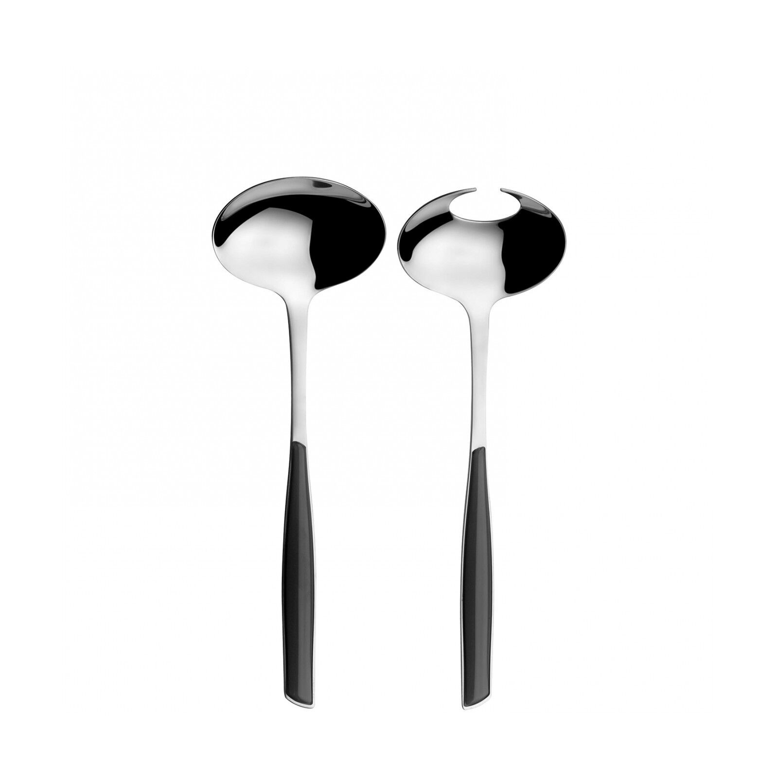 Glamour Set 2 Pcs à Salade en Noir Fumé