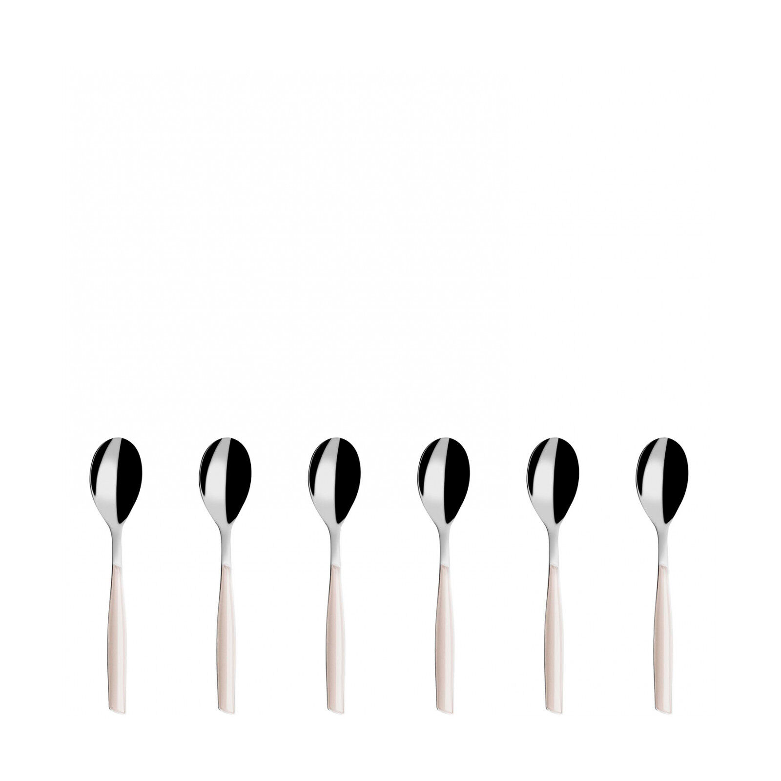 Glamour 6 Pcs Cuillères Moka Ivoire