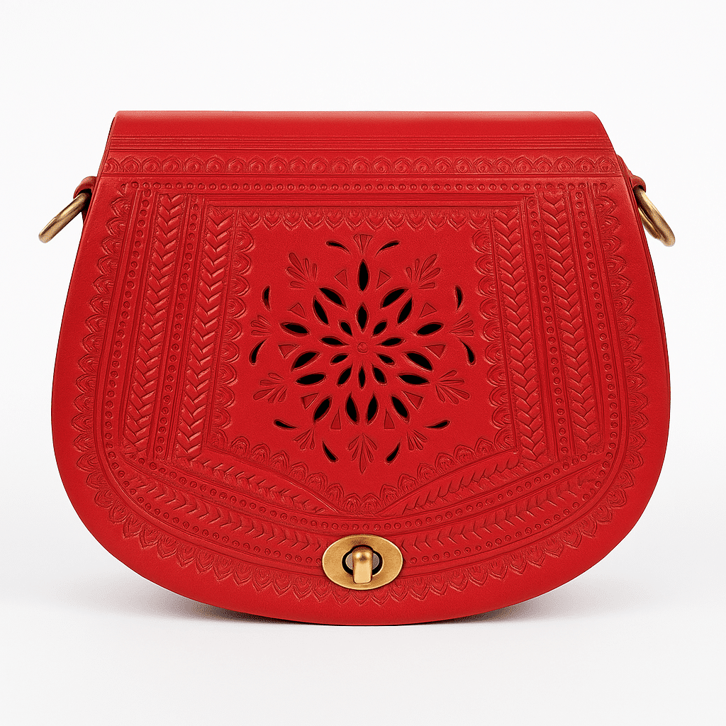 Sacoche en cuir Tan - Sacoche marocaine faite à la main pour hommes