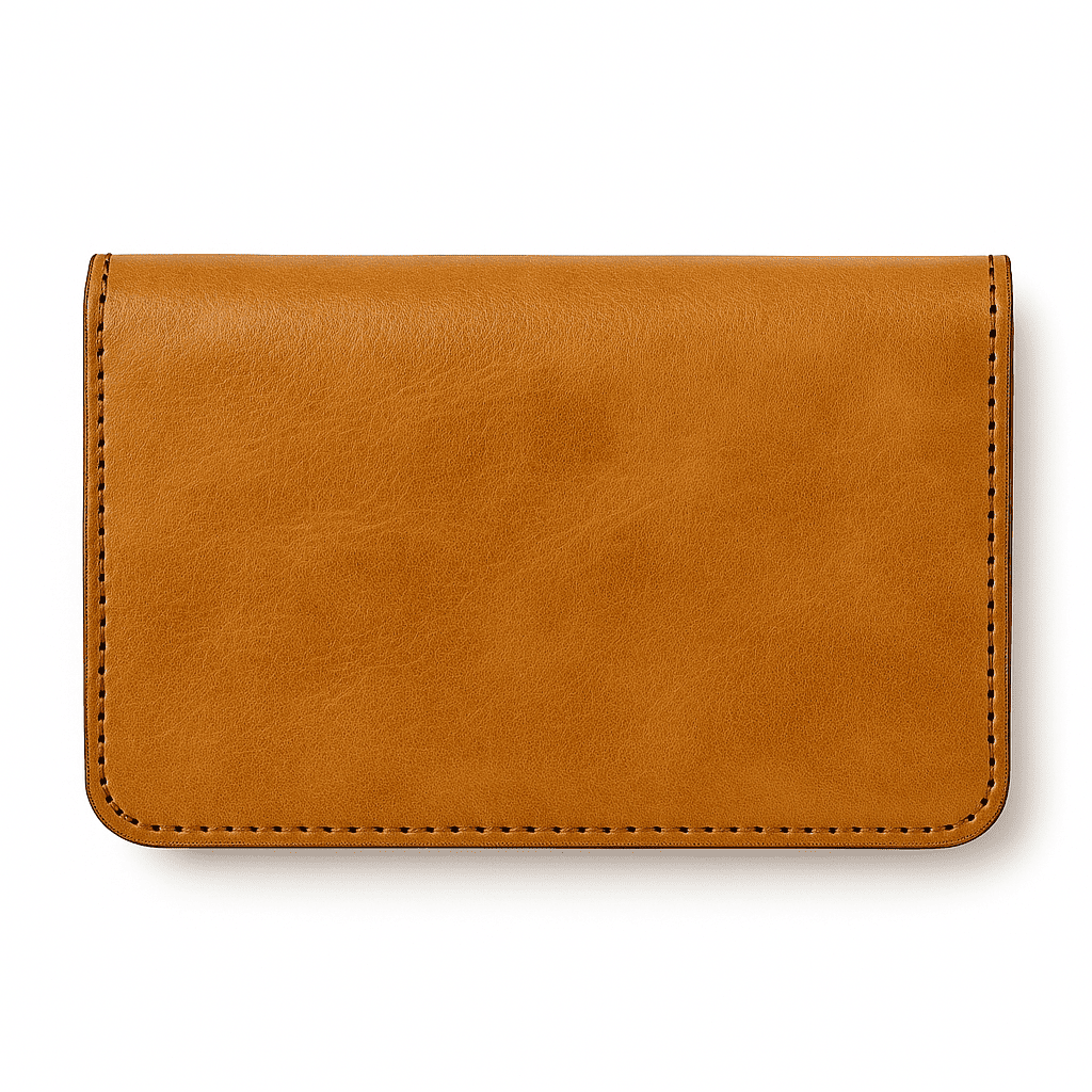 Porte-monnaie en cuir bronzé – Portefeuille en cuir marocain fait à la main