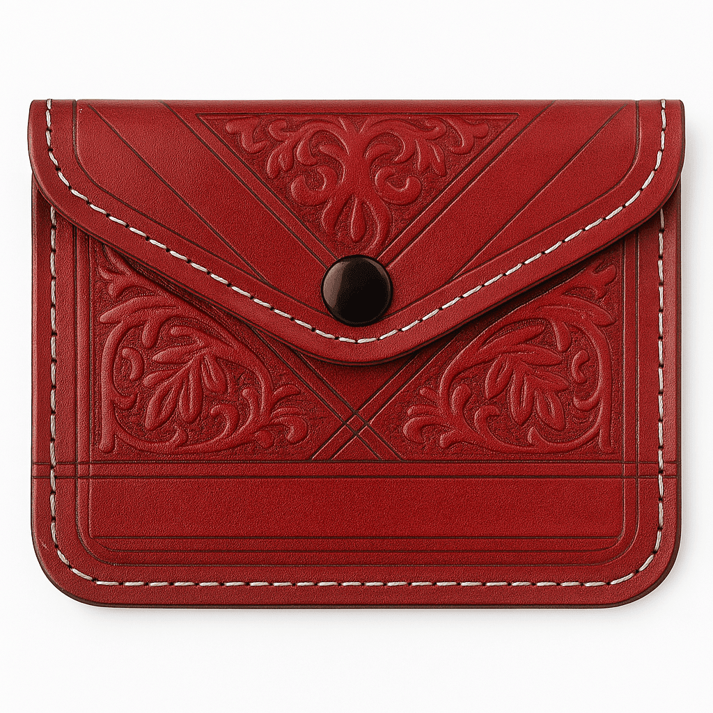 Porte-cartes En Cuir – Porte-monnaie Marocain Artisanal