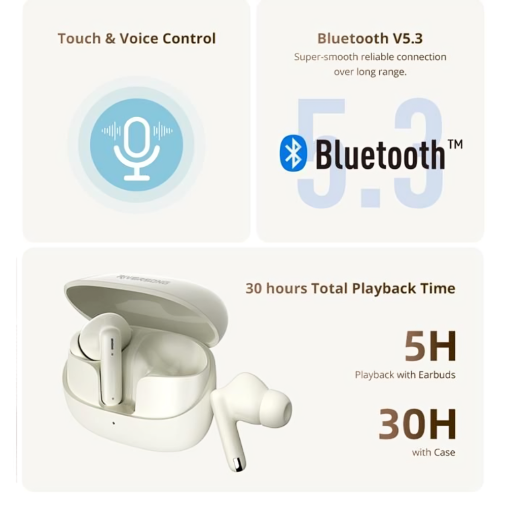 Airfly L9 – Écouteurs sans fil avec Quad Mic ENC et son HD thumbnail 3